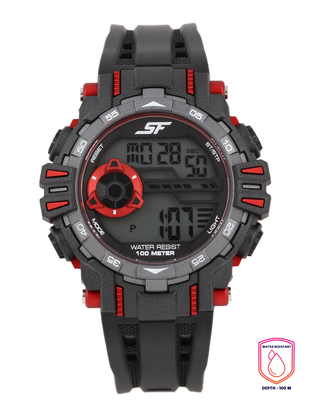 

Sonata Men Black Extreme Gear Digital Watch 77069PP01J