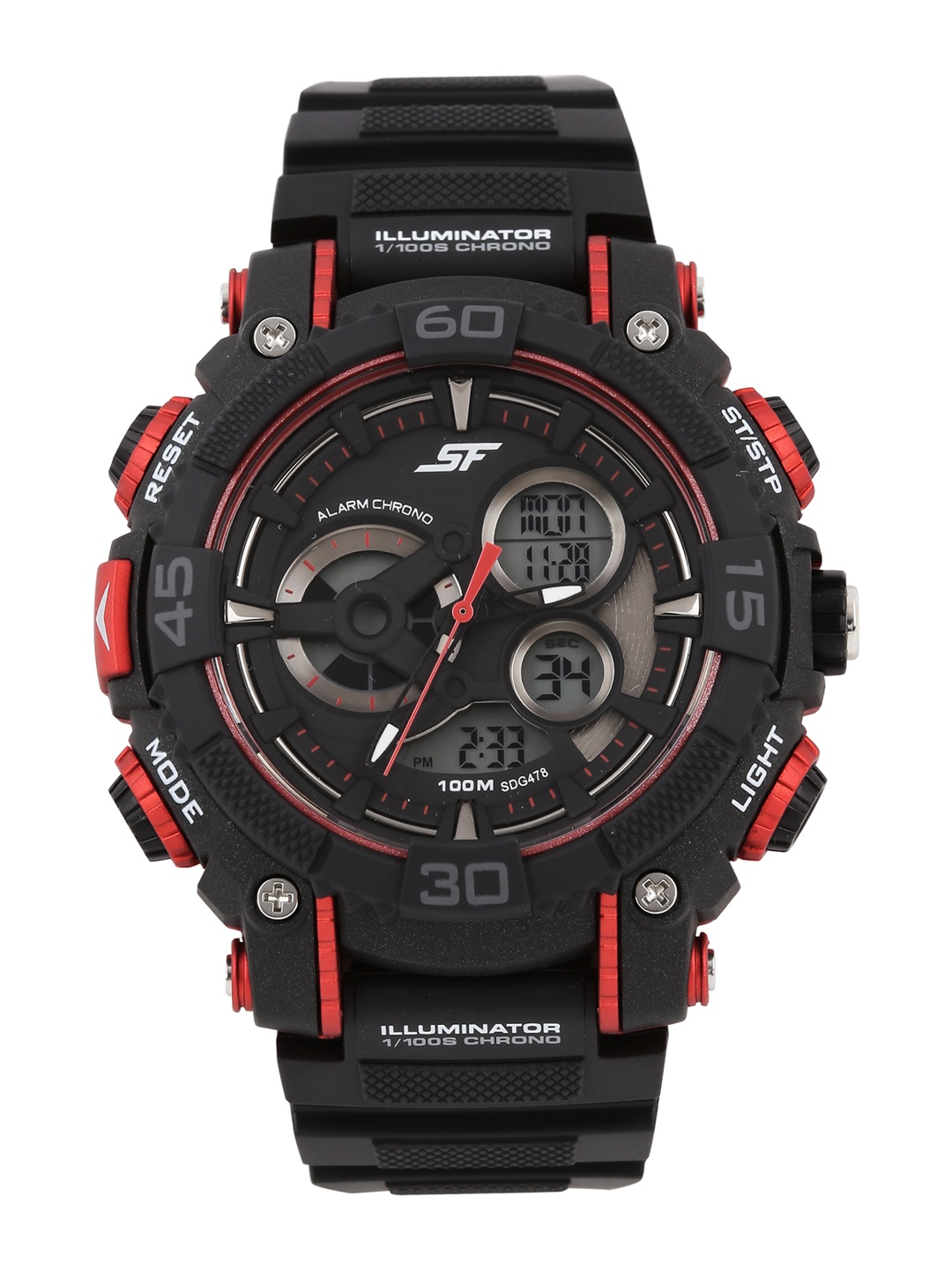 

Sonata Xtrem Gear Men Black Digital watch NL77070PP03