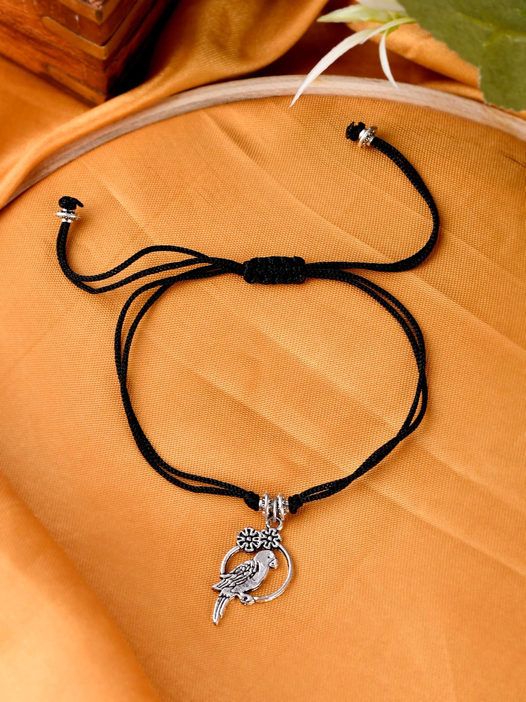 

Silvermerc Designs Black Set Of 2 Free Bird Anklets