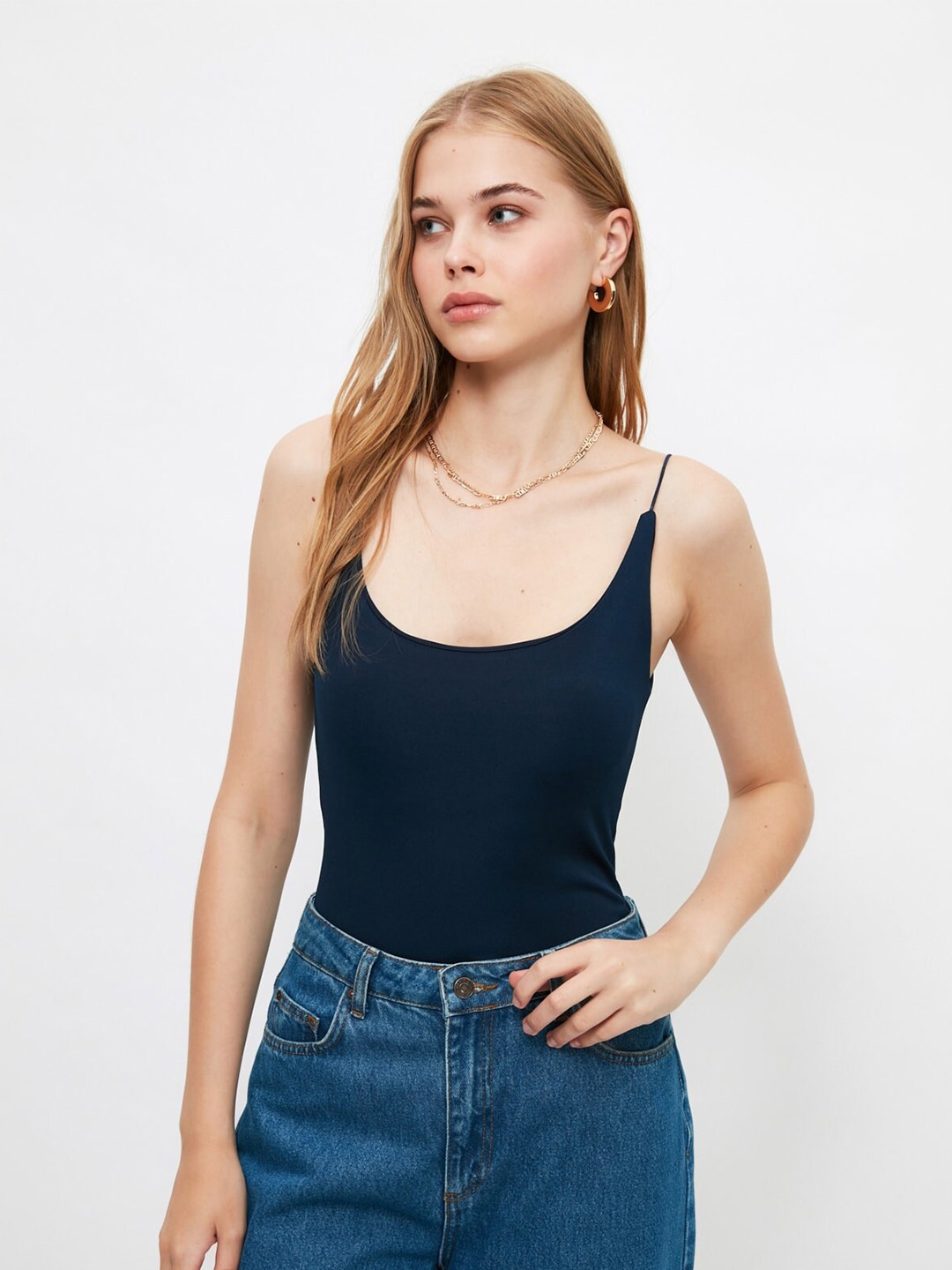 

Trendyol Navy Blue Top