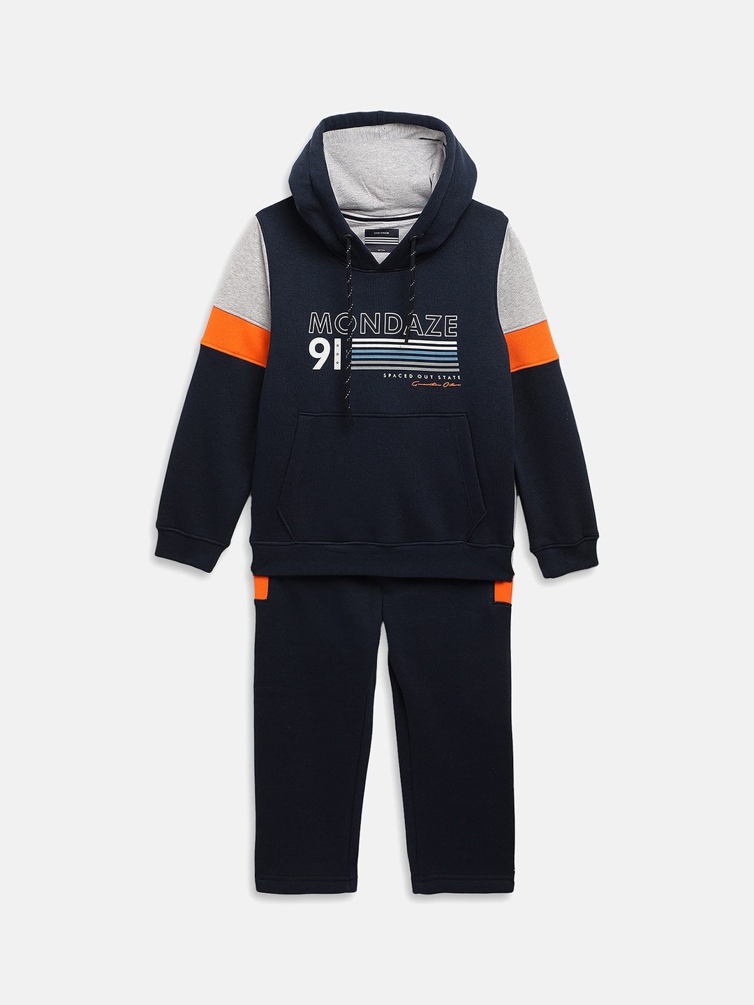 

Octave Boys Blue Graphic Printed Cotton Track Suit