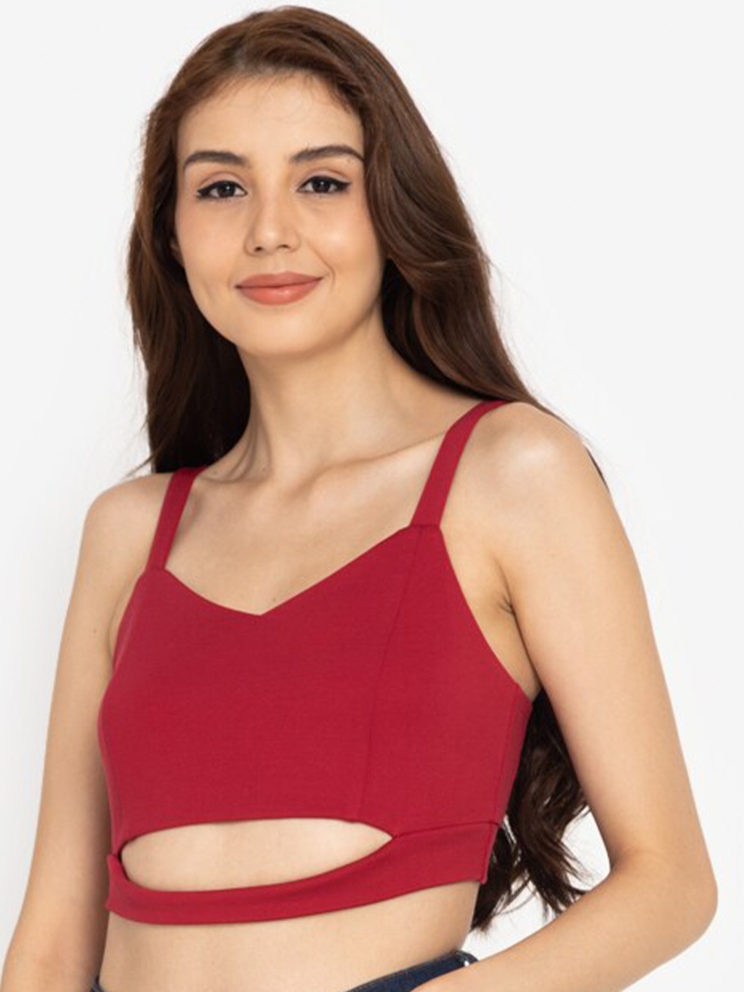 

ZALORA BASICS Red Bralette Crop Top