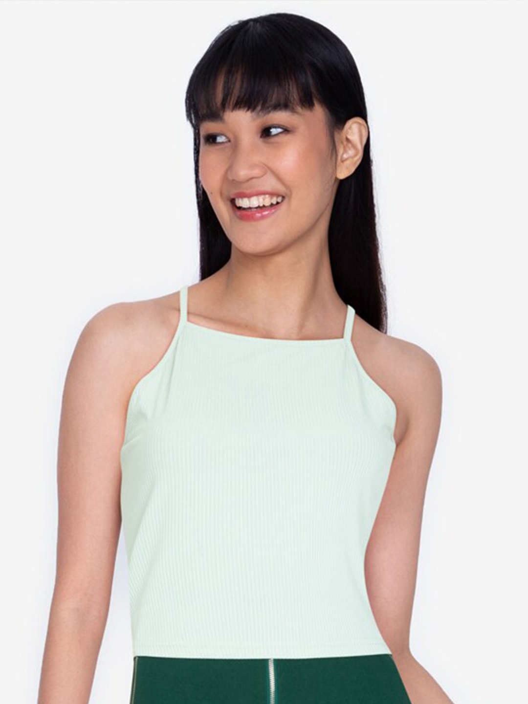 

ZALORA BASICS Green Sleeveless Top