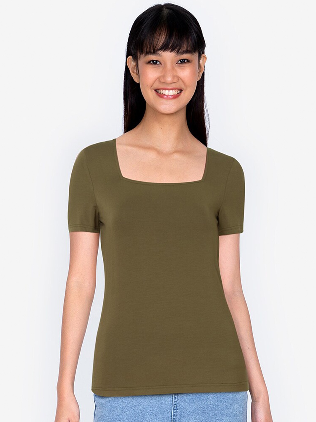 

ZALORA BASICS Green Regular Top