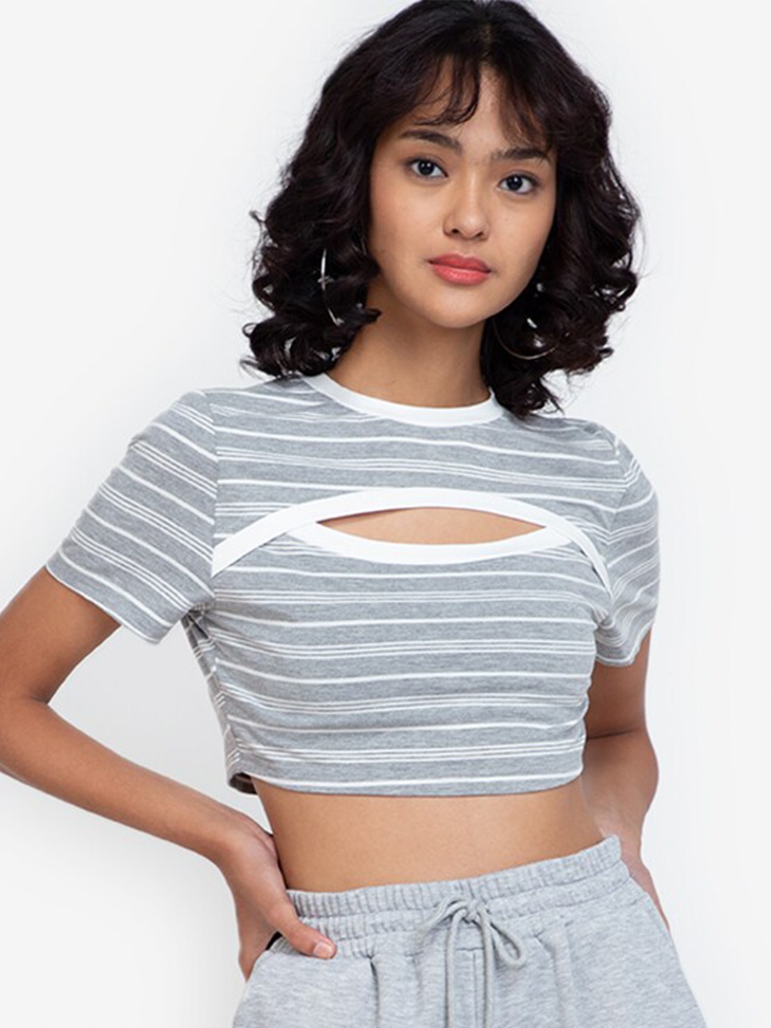 

ZALORA BASICS Multicoloured Crop Top, Multi