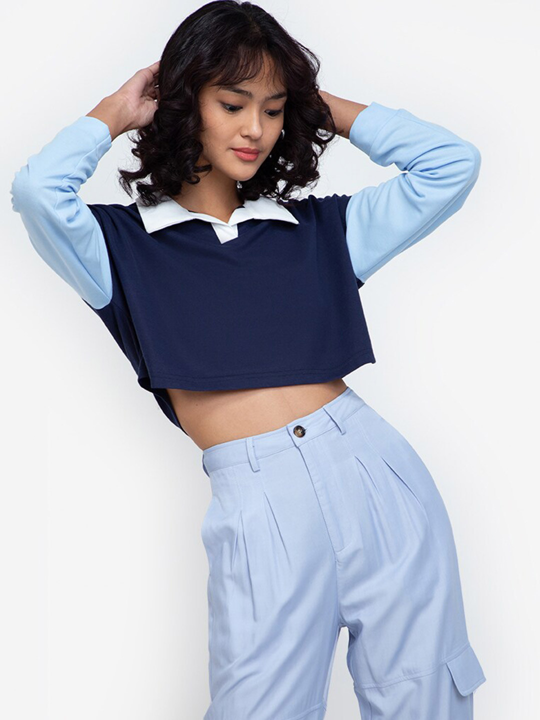 

ZALORA BASICS Multicoloured Boxy Crop Top, Multi
