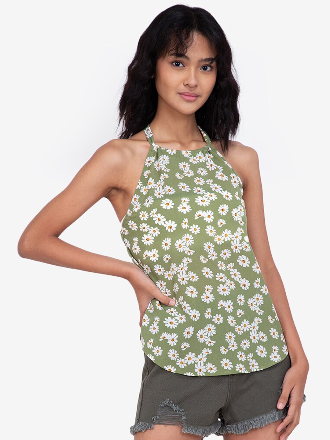 

ZALORA BASICS Multicoloured Floral Print Top, Multi