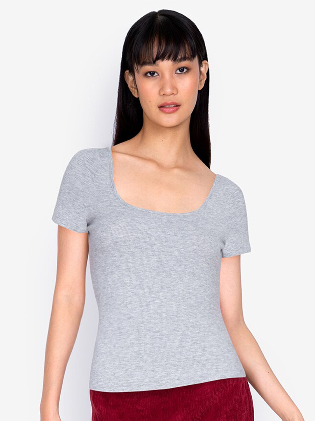 

ZALORA BASICS Grey Regular Top