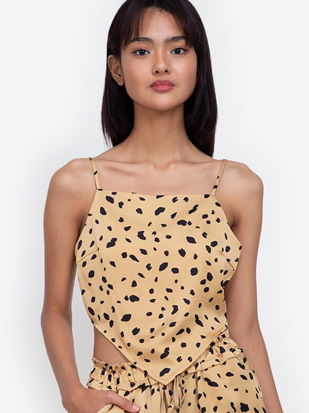 

ZALORA BASICS Women Multicoloured Hankie Satin Top, Multi
