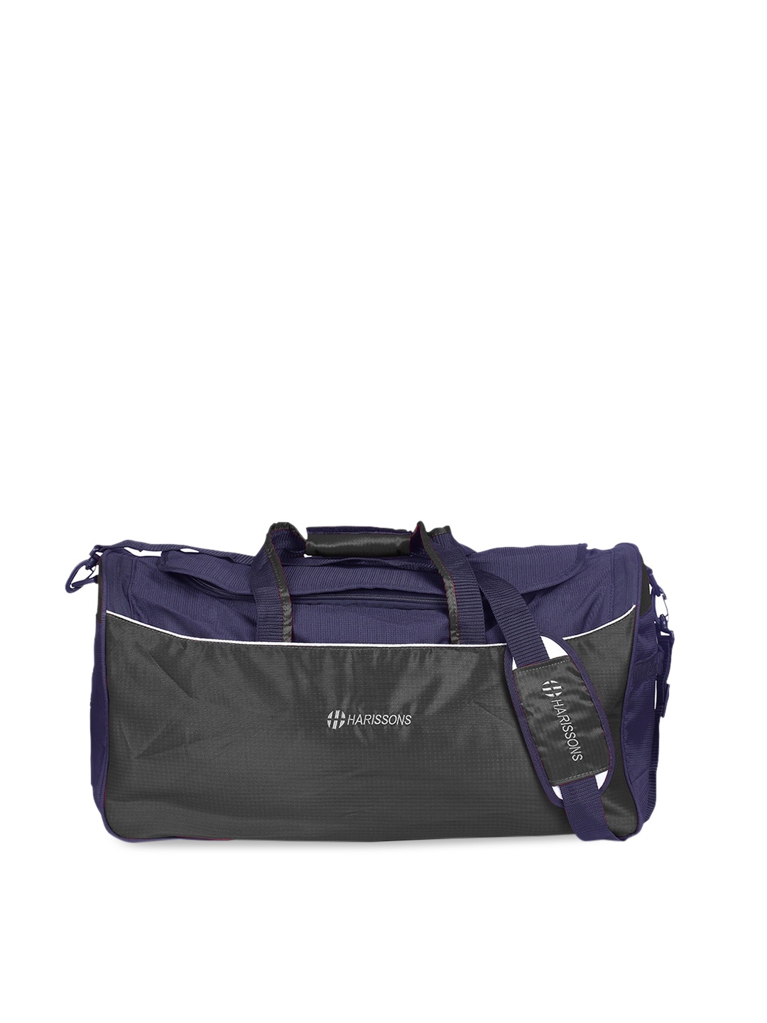 

Harissons Black & Blue Solid Polyester Duffel Bag