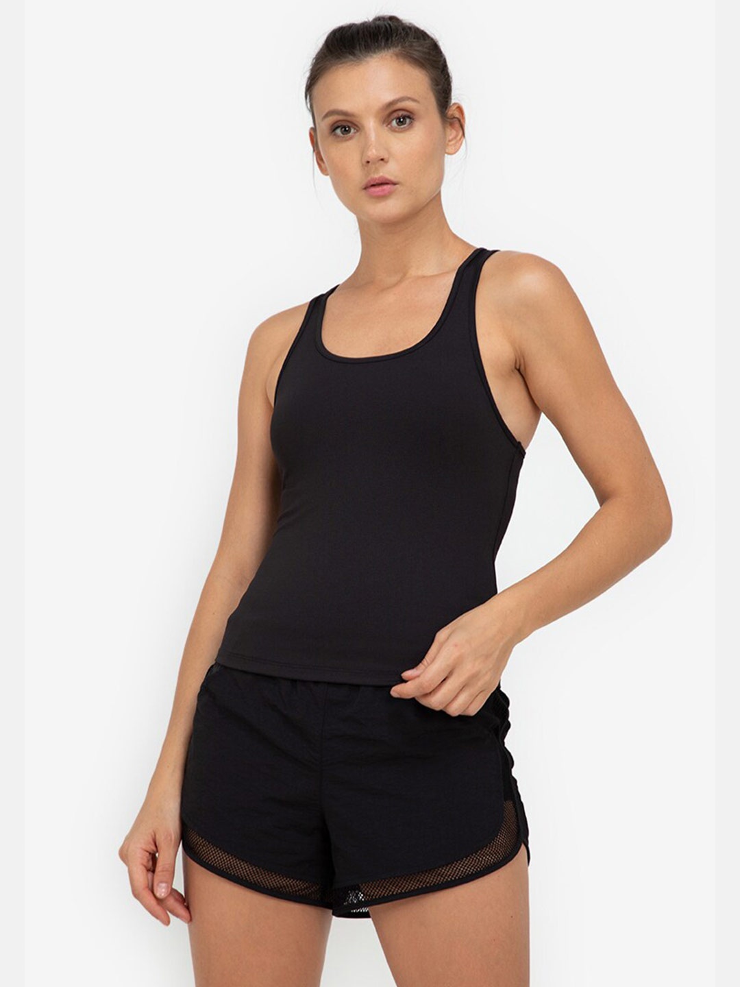 

ZALORA ACTIVE Black Tank Top