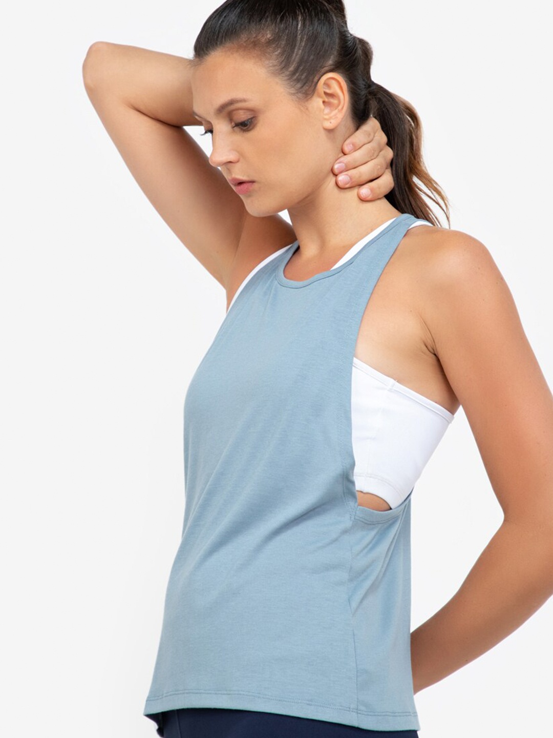 

ZALORA ACTIVE Blue Tank Top