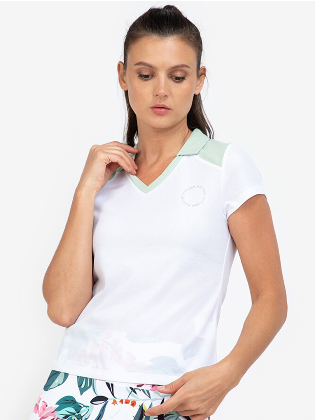 

ZALORA ACTIVE Multicoloured Colourblock Polo Tee Top, Multi