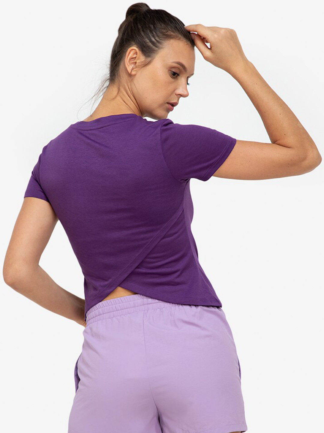 

ZALORA ACTIVE Purple Styled Back Top
