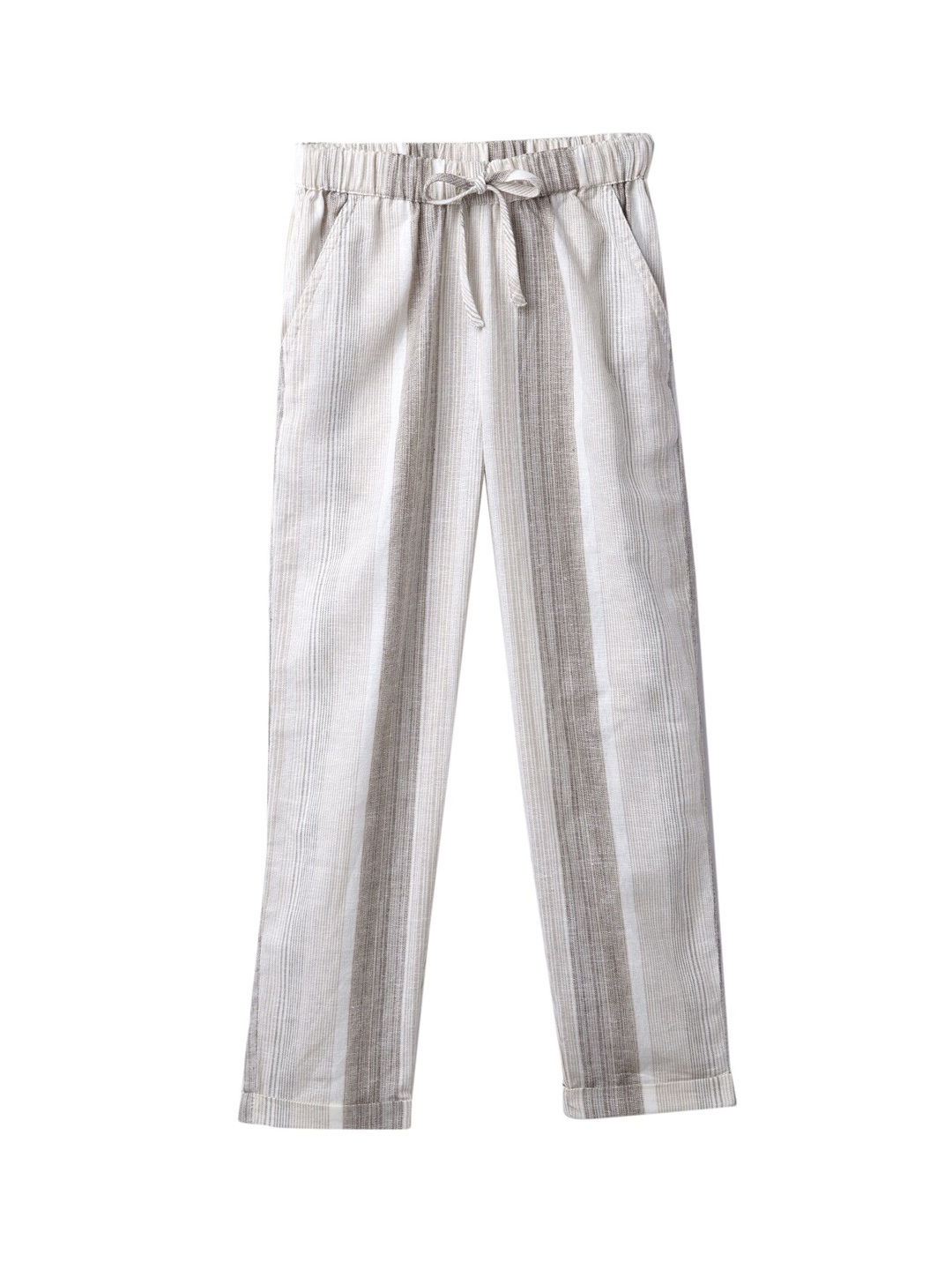 

Cub McPaws Boys Cream-Coloured Striped Lounge Pants