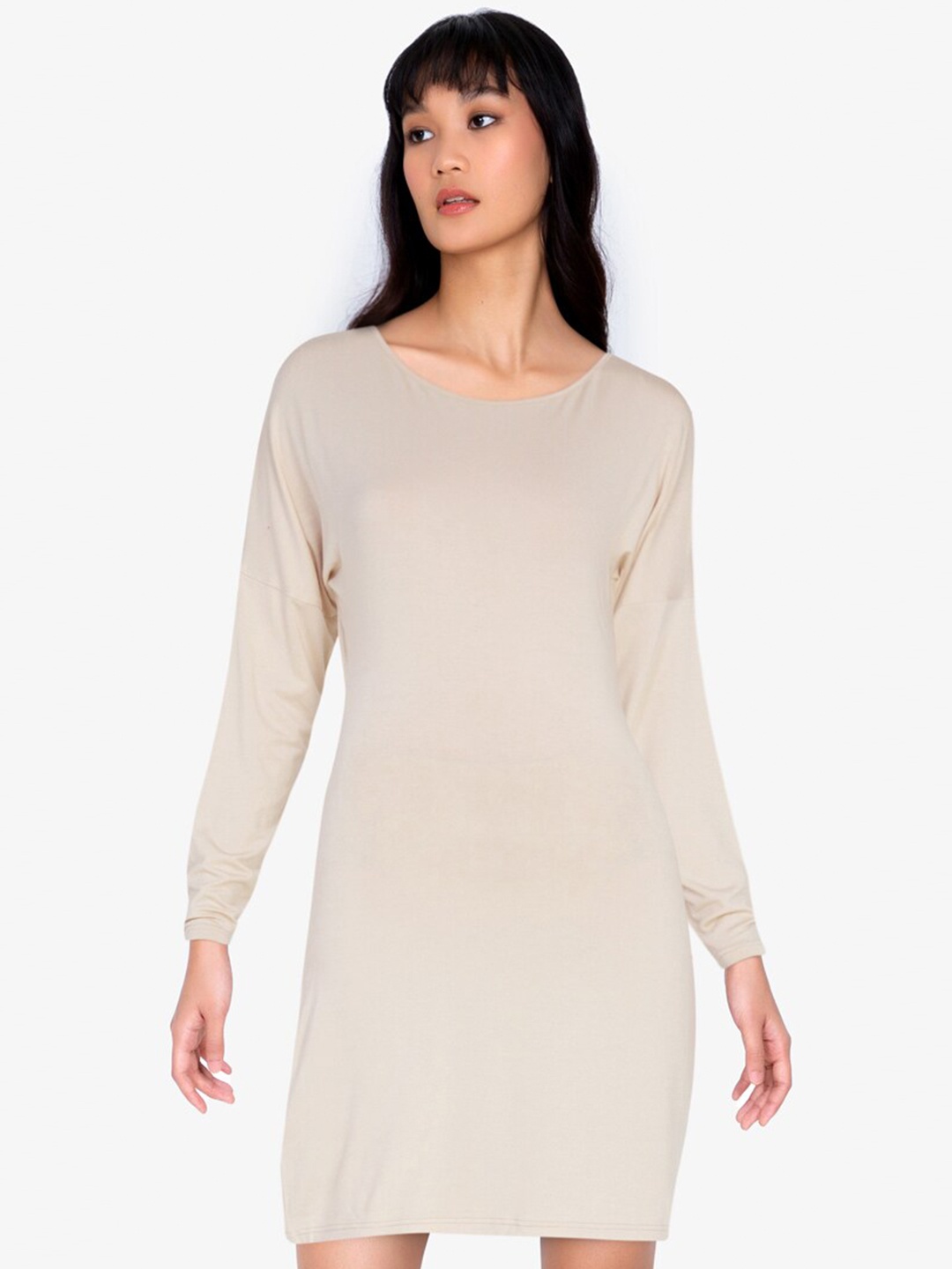 

ZALORA BASICS Beige Sheath Dress