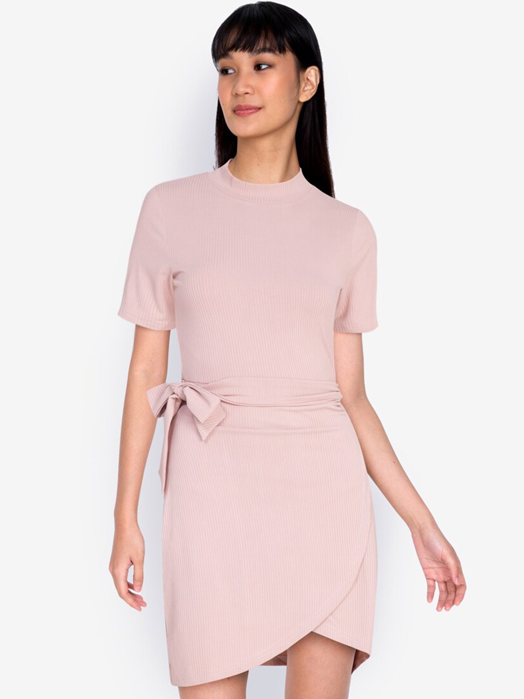 

ZALORA BASICS Pink Sheath Dress