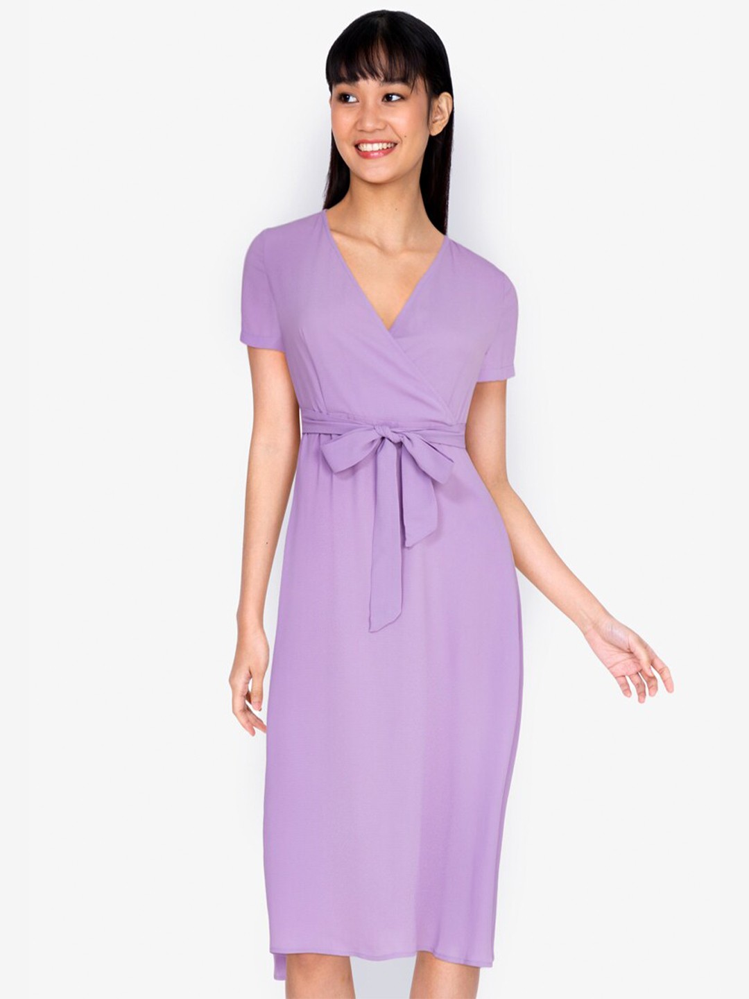 

ZALORA BASICS Purple Midi Dress