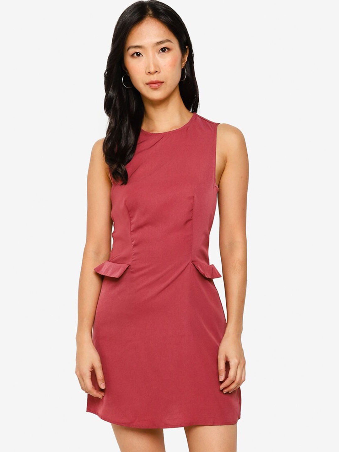 

ZALORA BASICS Pink Sheath Mini Dress