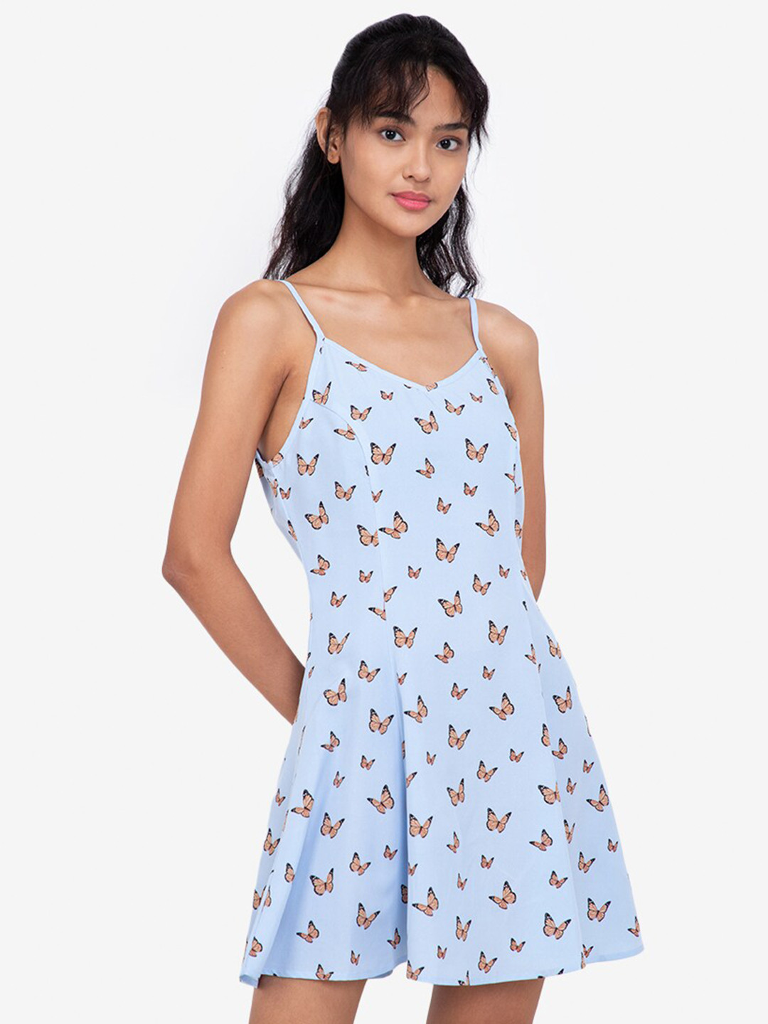 

ZALORA BASICS Multicoloured Floral Mini Dress, Multi