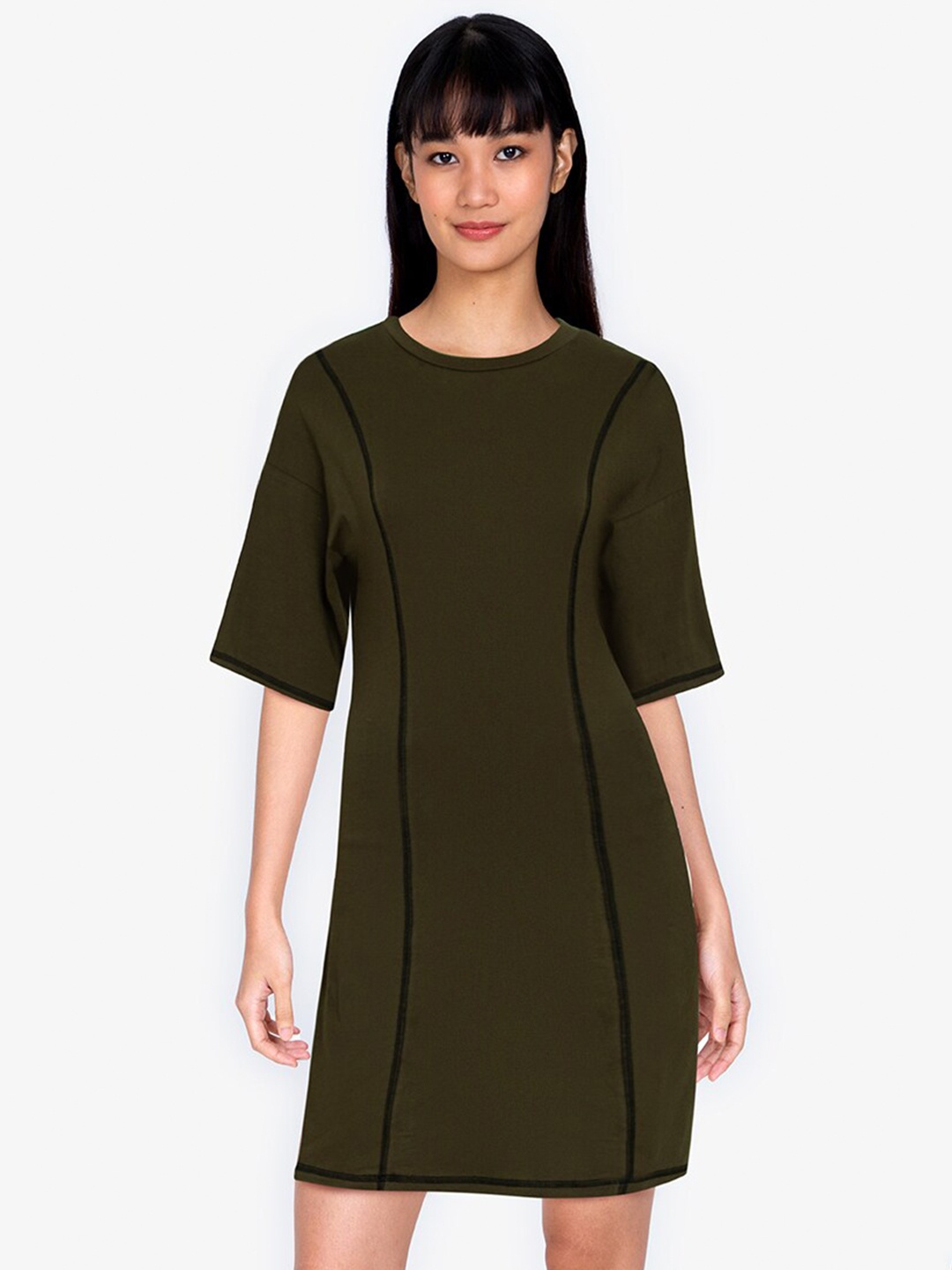 

ZALORA BASICS Green Sheath Dress