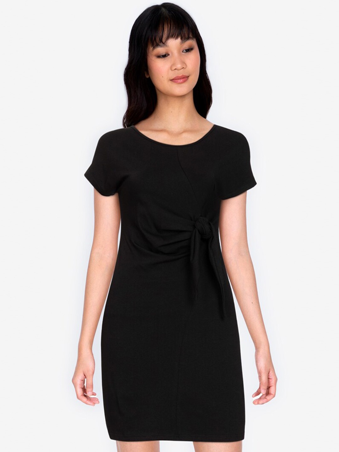 

ZALORA BASICS Black Sheath Mini Dress