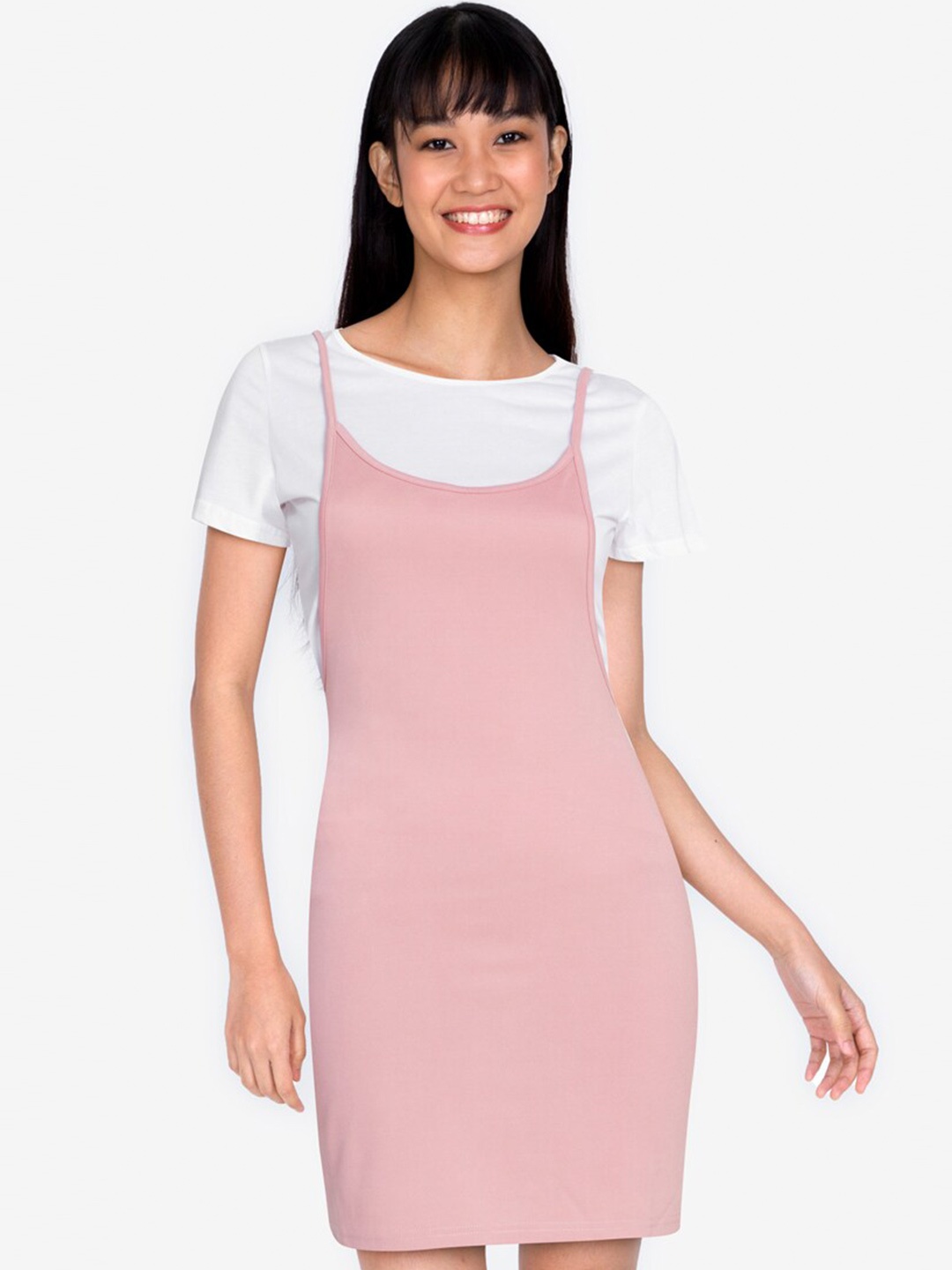 

ZALORA BASICS Multicoloured Pinafore Dress, Multi