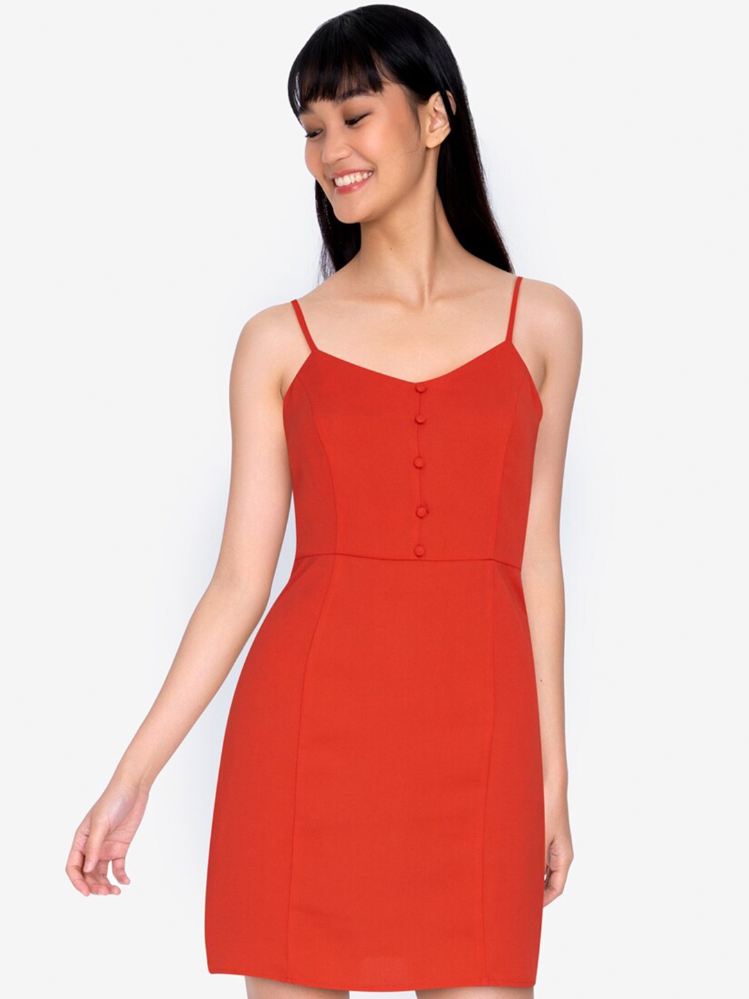 

ZALORA BASICS Orange Sheath Mini Dress