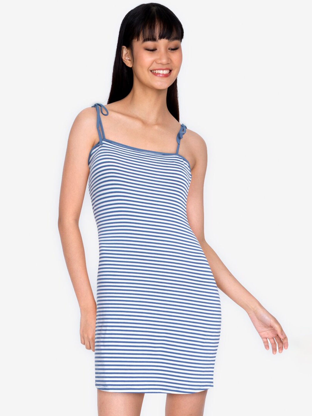 

ZALORA BASICS Multicoloured Striped Bodycon Dress, Multi