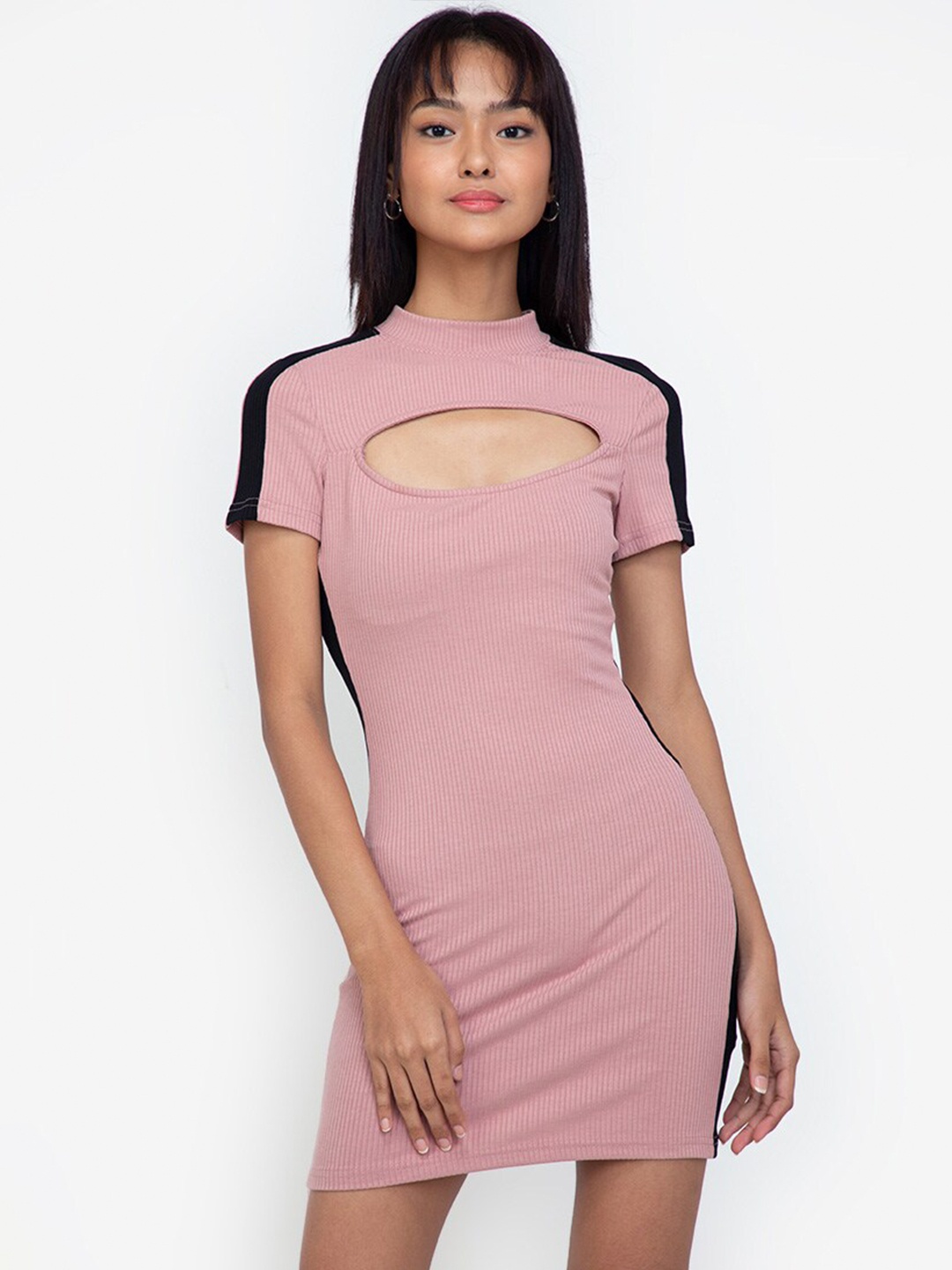 

ZALORA BASICS Multicoloured Bodycon Mini Dress, Multi