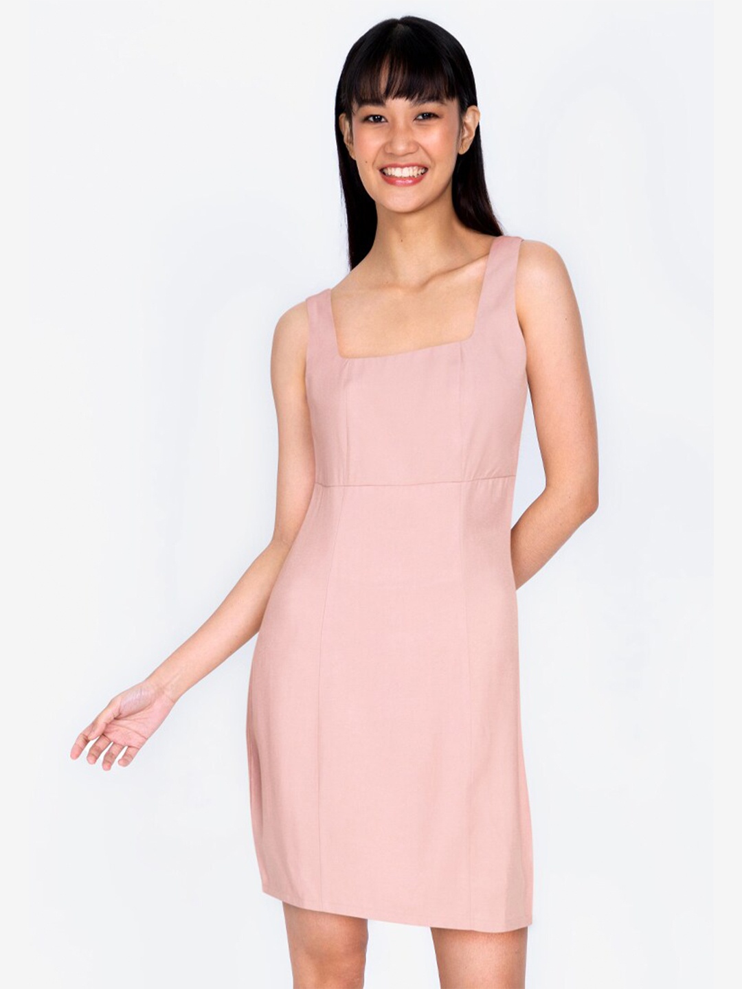 

ZALORA BASICS Pink Sheath Dress