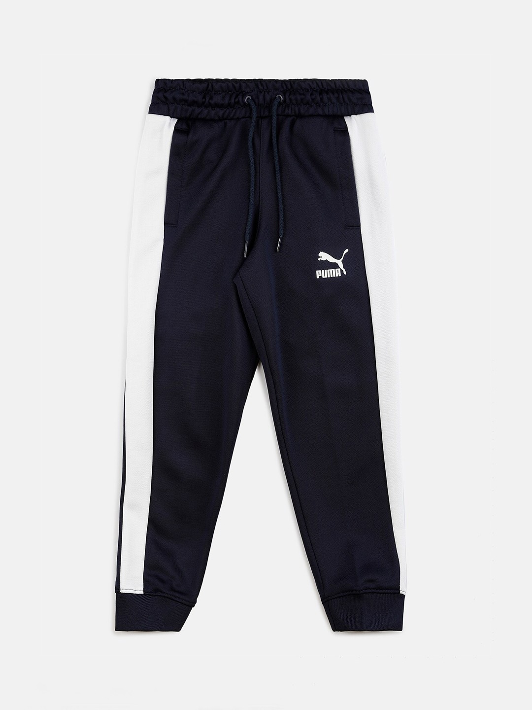 

Puma Boys Navy Blue Track Pants With Side Stripe