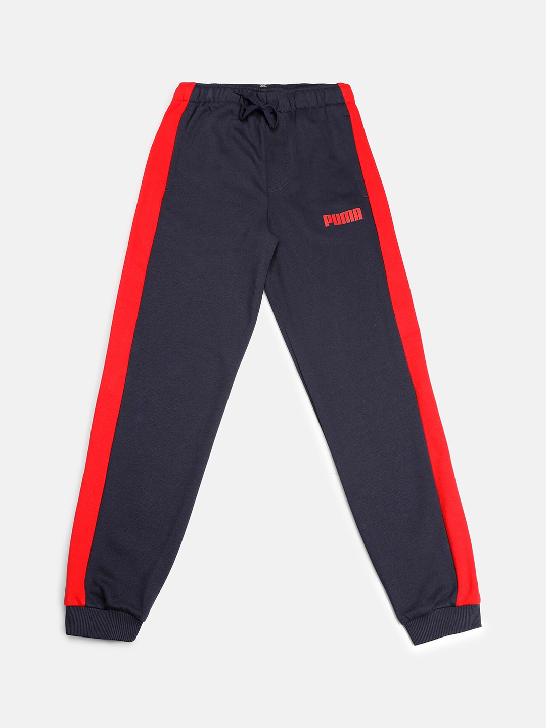 

Puma Boys Blue & Red Side Striped Regular Sports Track Pants