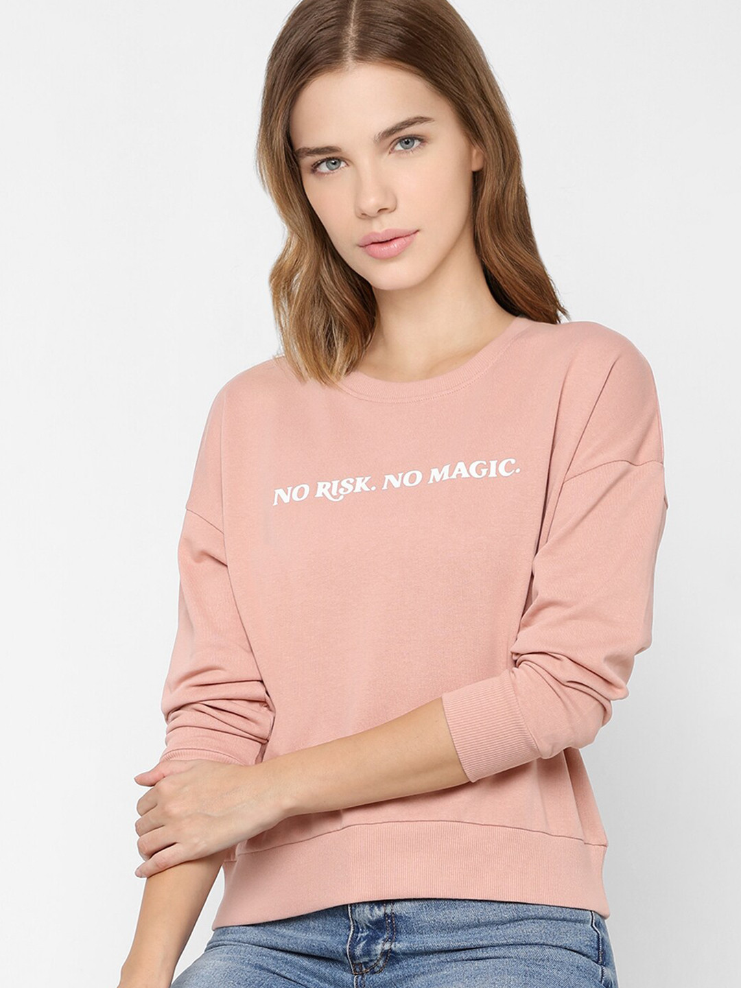 

ONLY Woman Pink Printed Sweatshirt