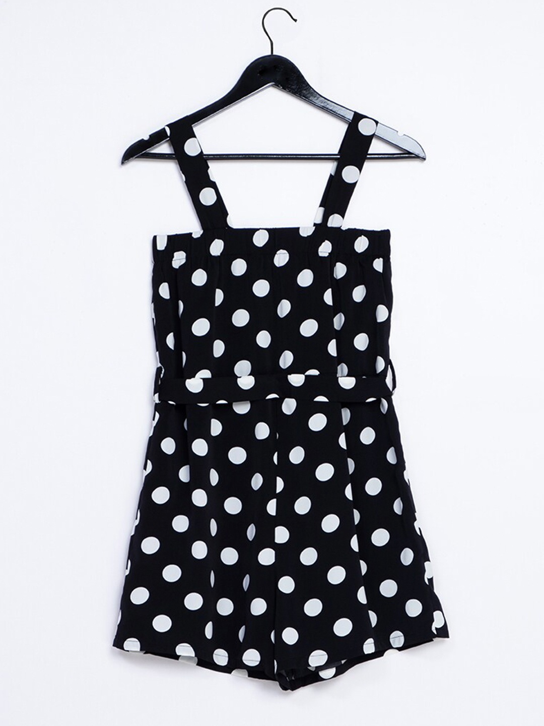 

ZALORA BASICS Black & White Printed Jumpsuit