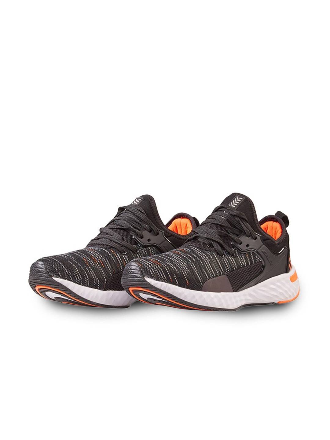 

IMPAKTO Men Black Mesh Running Shoes