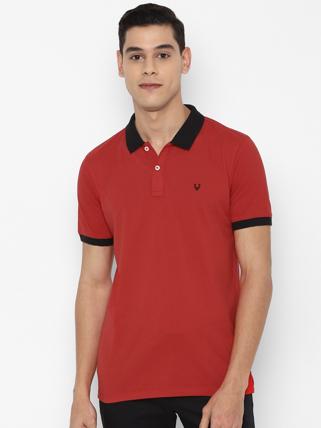 

Allen Solly Men Red Polo Collar T-shirt