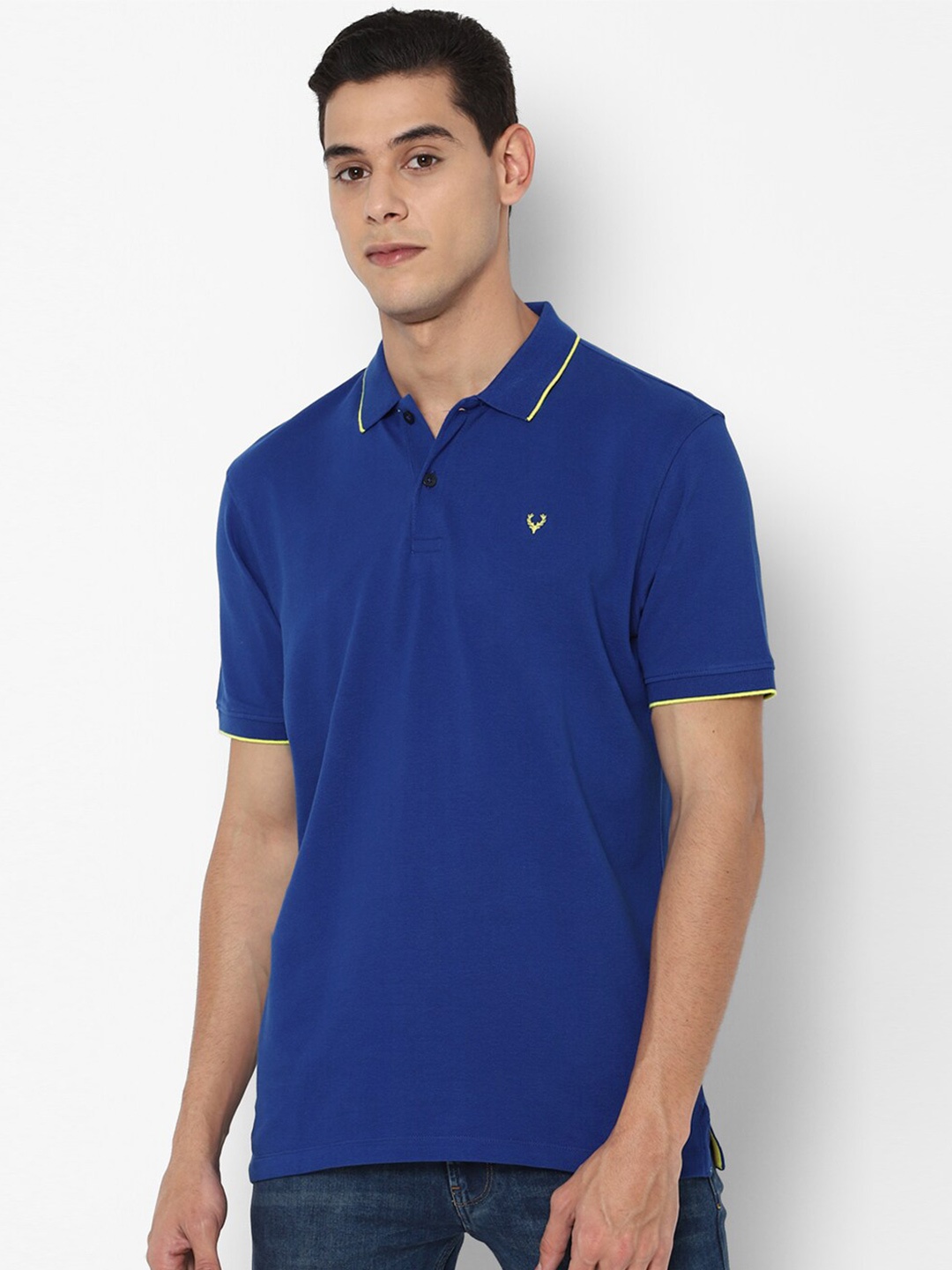 

Allen Solly Sport Men Blue Polo Collar T-shirt