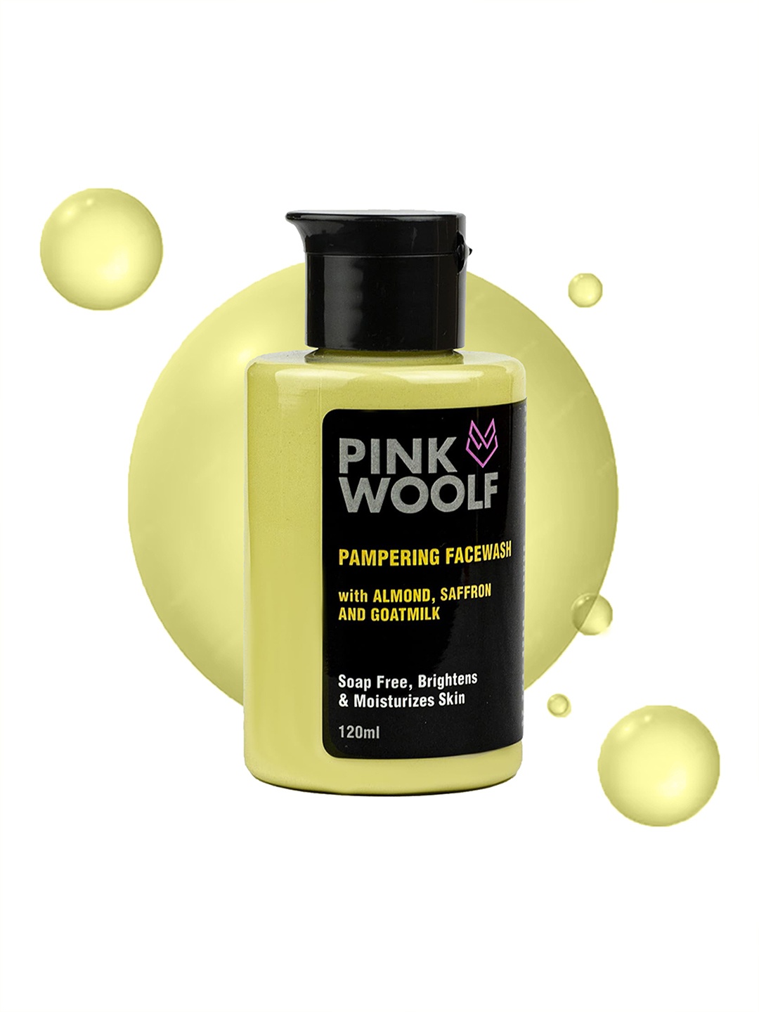 

PINK WOOLF 3 in 1 Face Wash With Almond Saffron Goat Milk - 100ml, Yellow