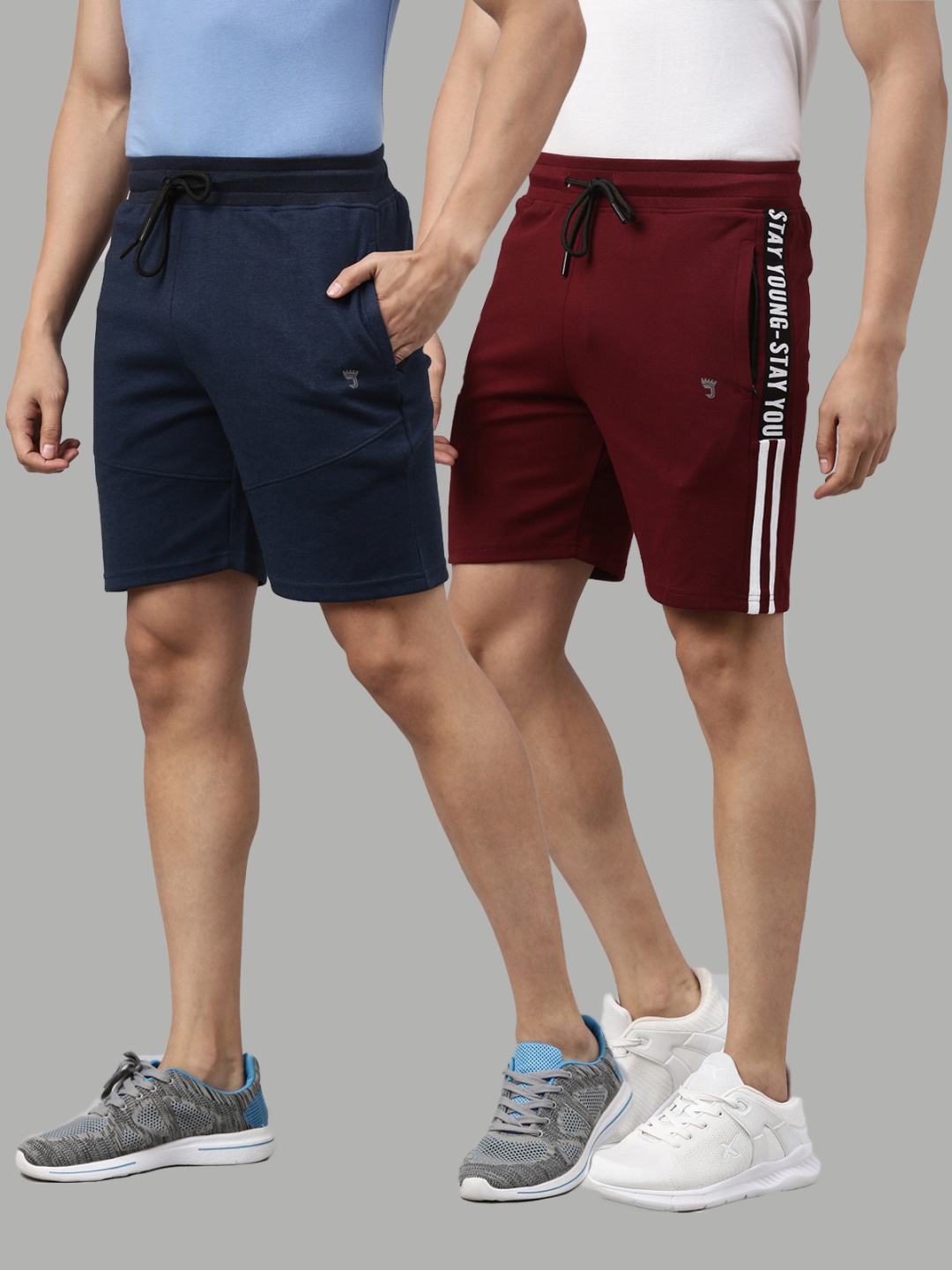 

Joven Men Pack of 2 Sports Shorts, Navy blue