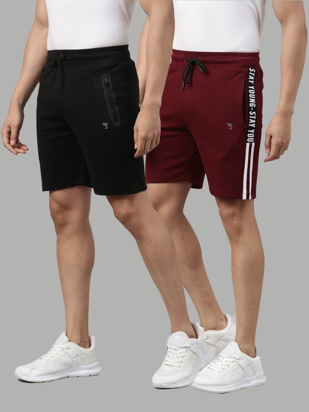 

Joven Men Pack of 2 Sports Shorts, Black