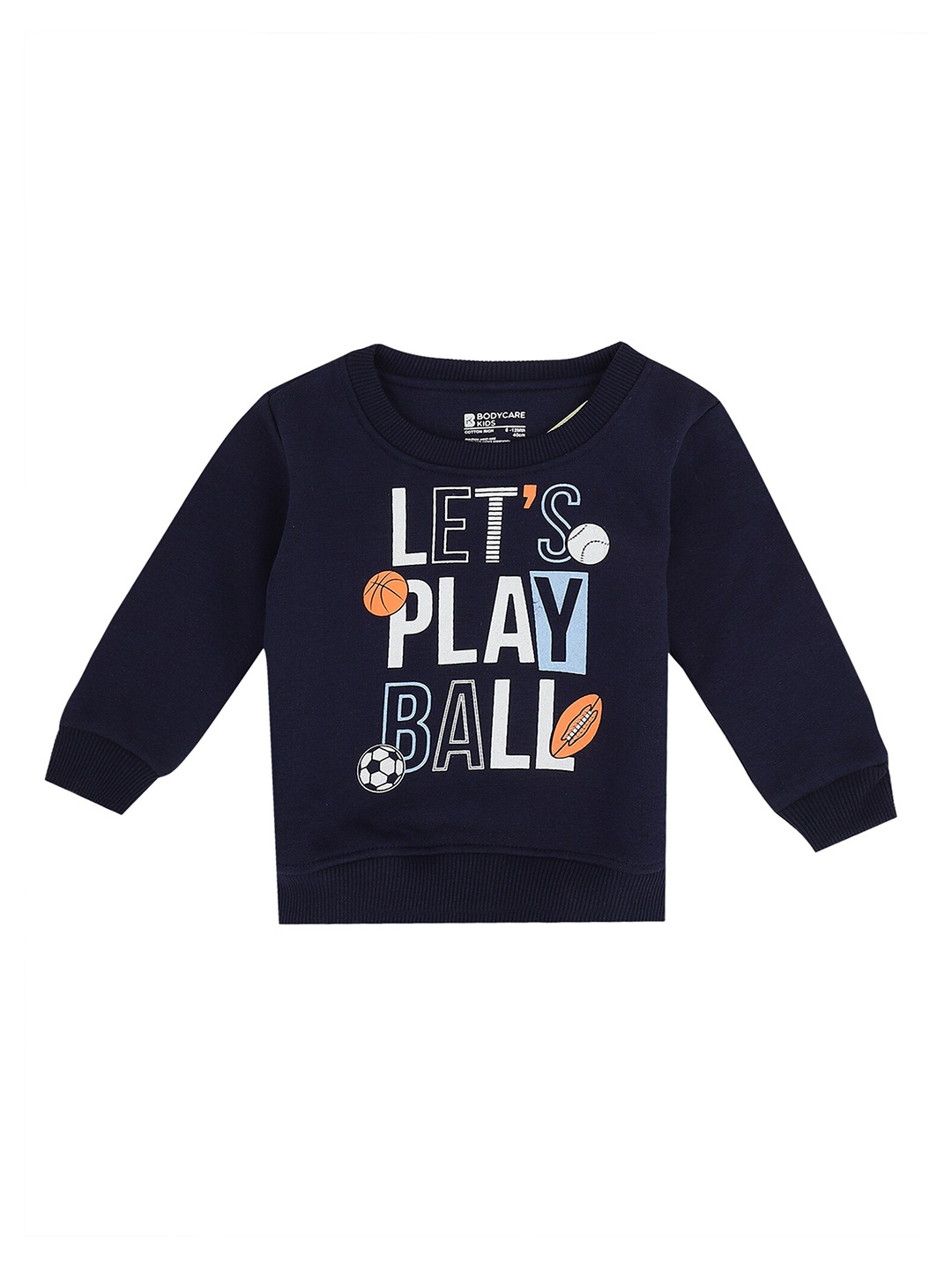 

Bodycare Kids Boys Navy Blue Printed Sweatshirt