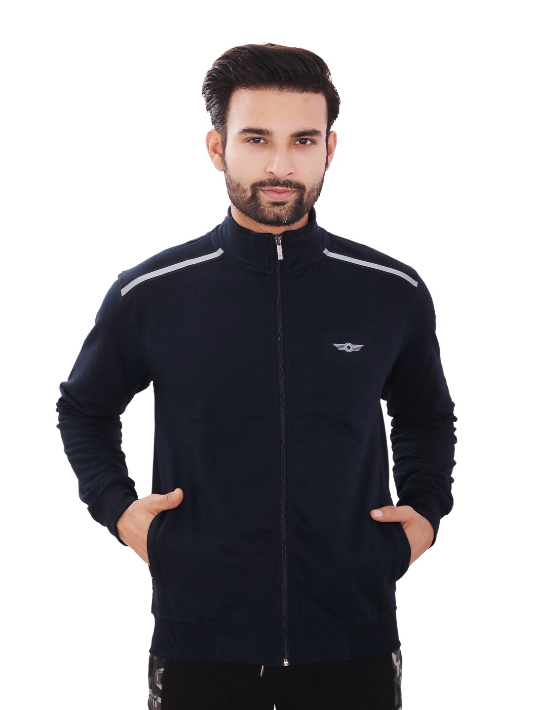 

Force NXT Men Navy Blue Sweatshirt