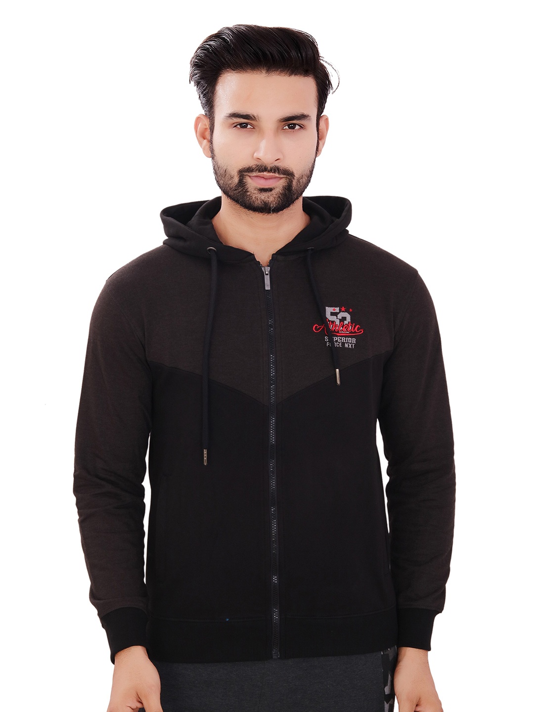 

Force NXT Men Black Hooded Sweatshirt