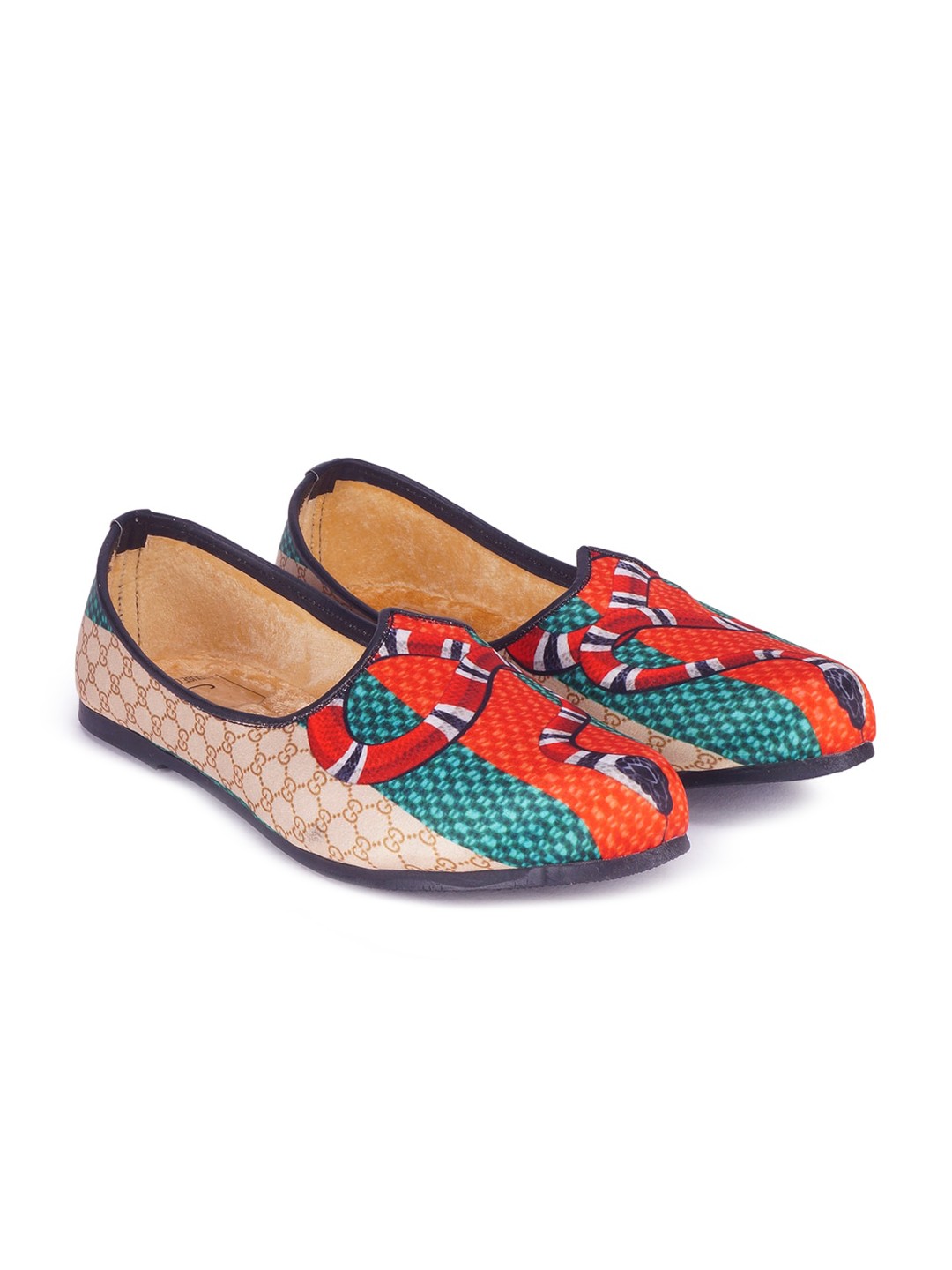 

HOUSE OF JUTTI Men Multicoloured Printed Mojaris, Multi
