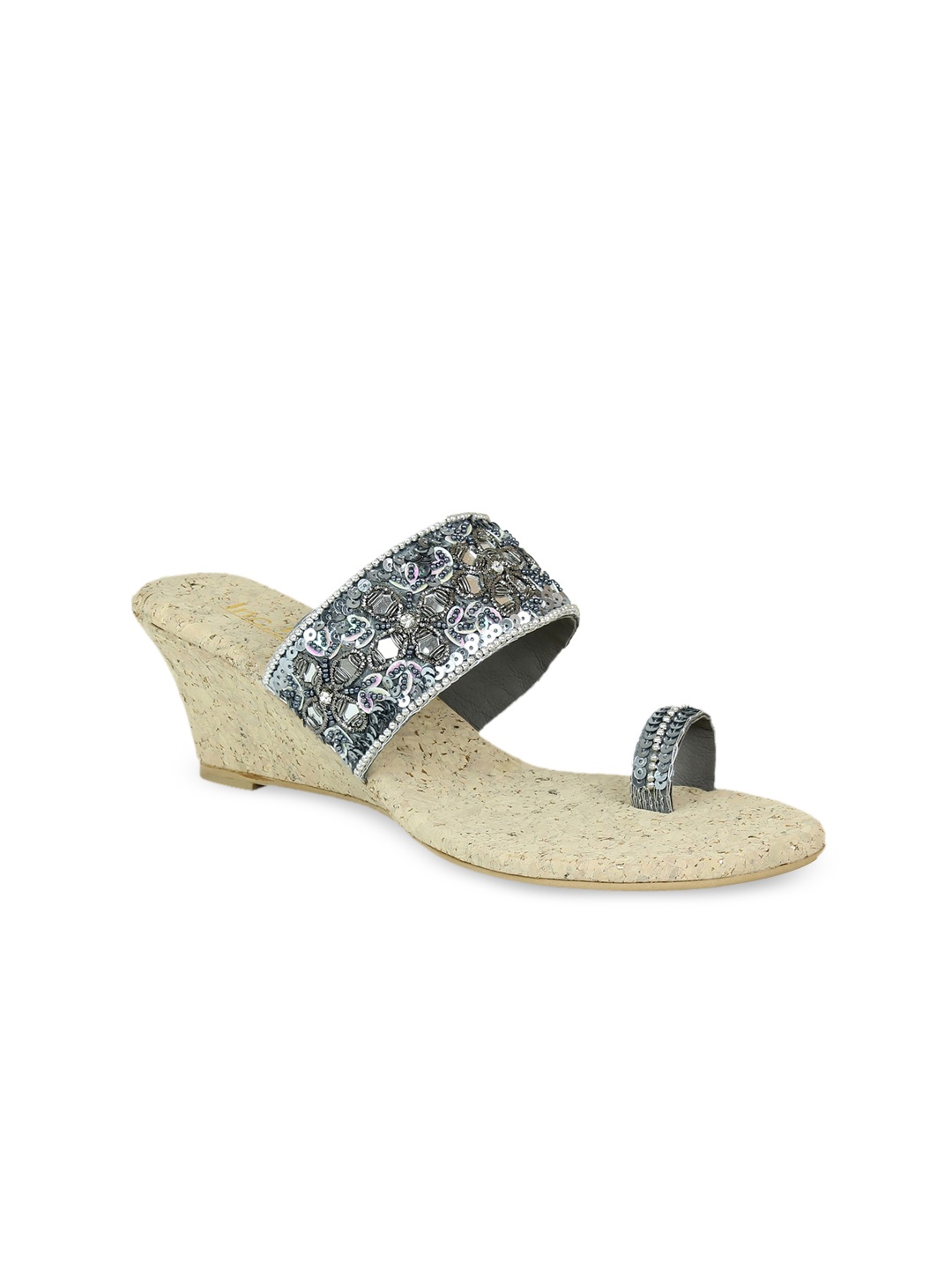 

Inc 5 Grey Party Wedge Sandals