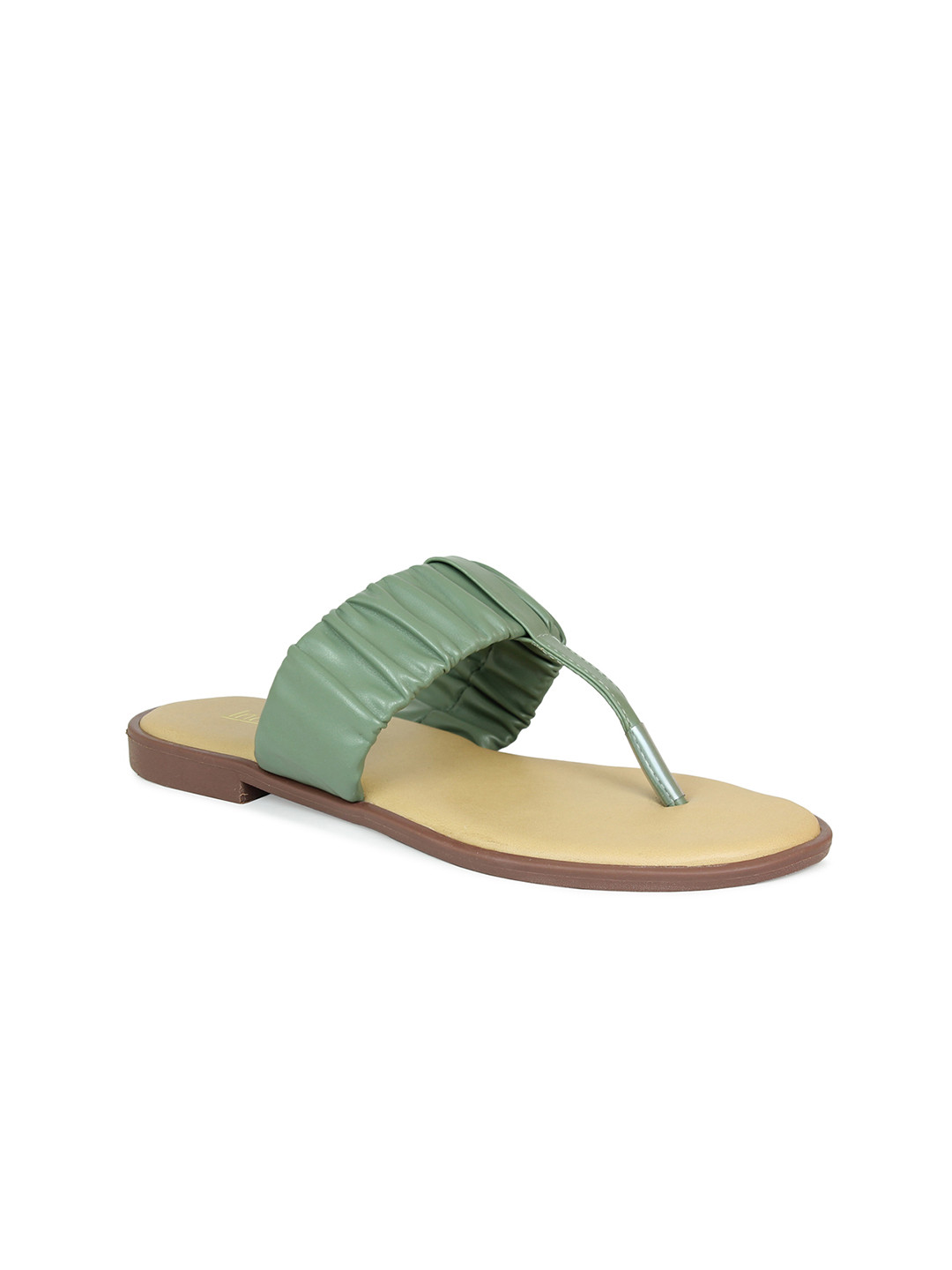 

Inc 5 Women Green T-Strap Flats