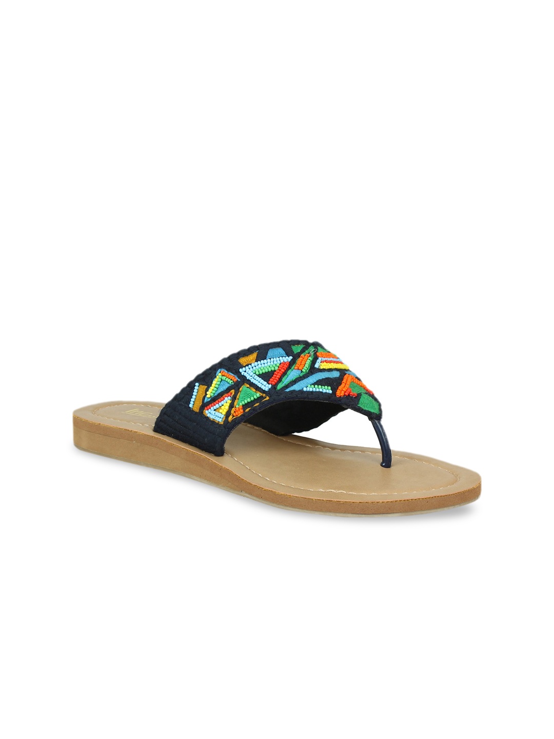 

Inc 5 Women Navy Blue Ethnic Open Toe Flats