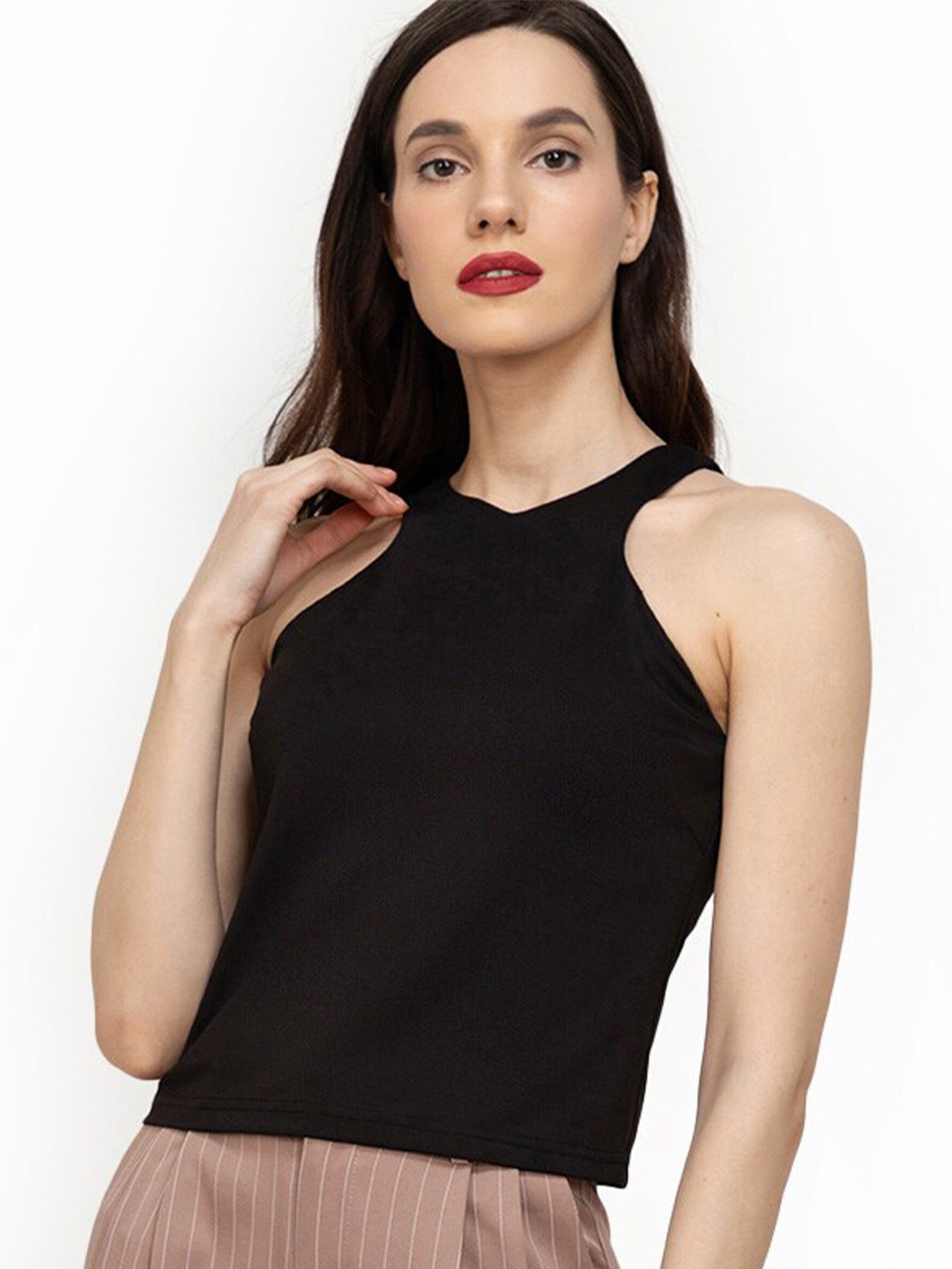 

Zalora Black Halter Neck Top