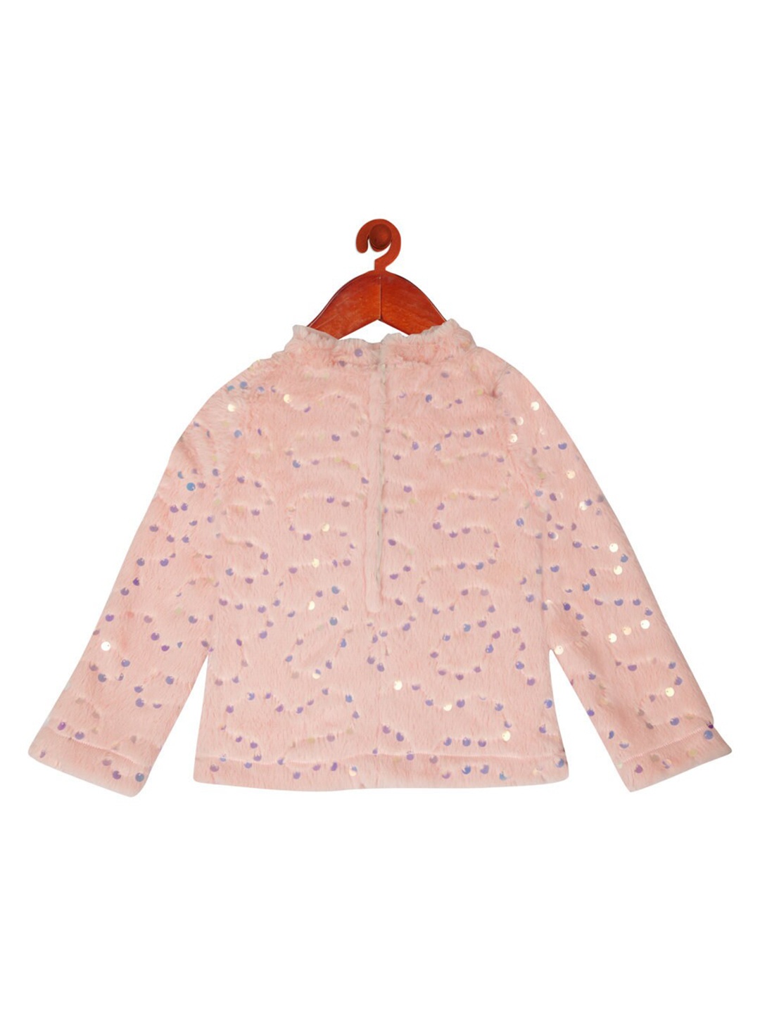 

Tiny Girl Peach-Coloured Embellished Sweatshirt